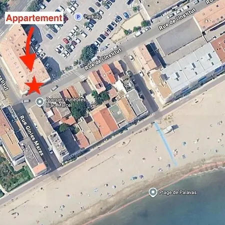Apartment Duplex Situe A Les Flots A 1 Minute De La Palavas-les-Flots